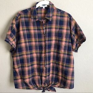 Madewell Central Plaid Button Down Shirt